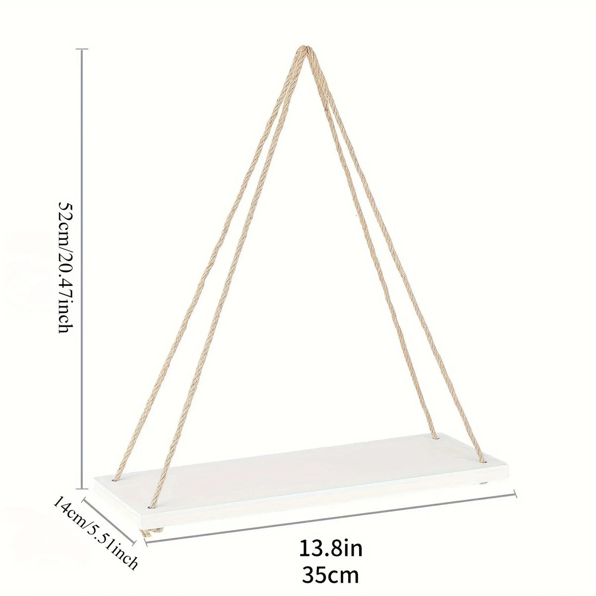 Boho 2-Piece Floating Wood Wall Shelves for Plants & Decor Floating Wall Shelves Axl