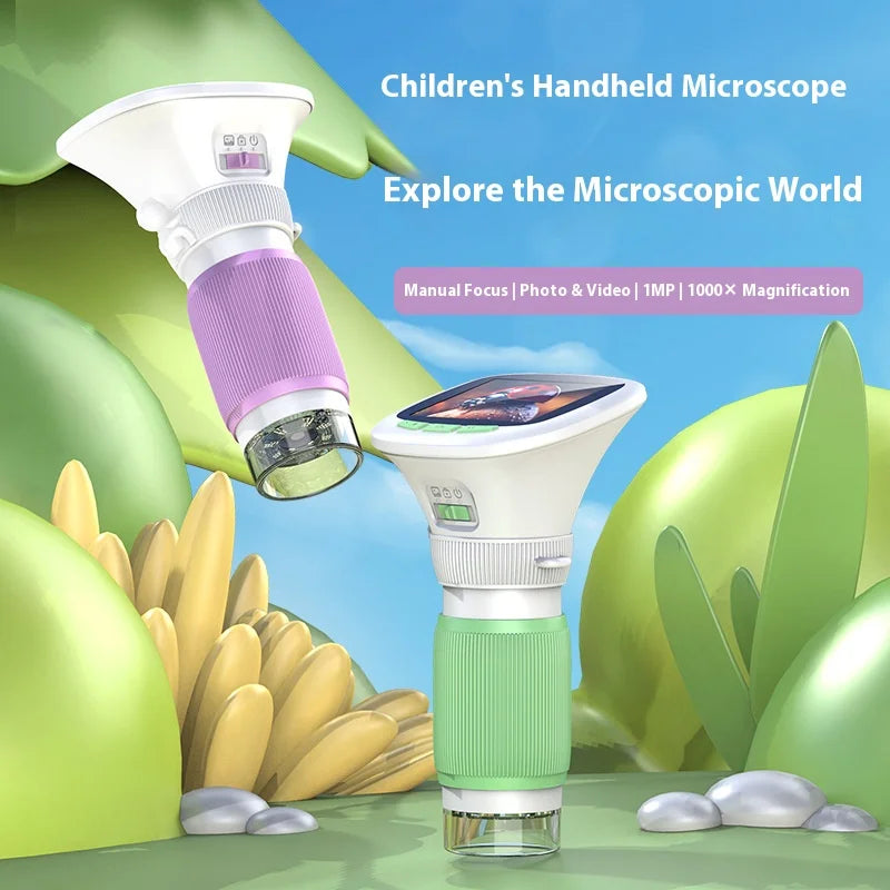 Handheld Digital Microscope – 2.4" HD Screen & 500x Zoom Digital Microscope Axl