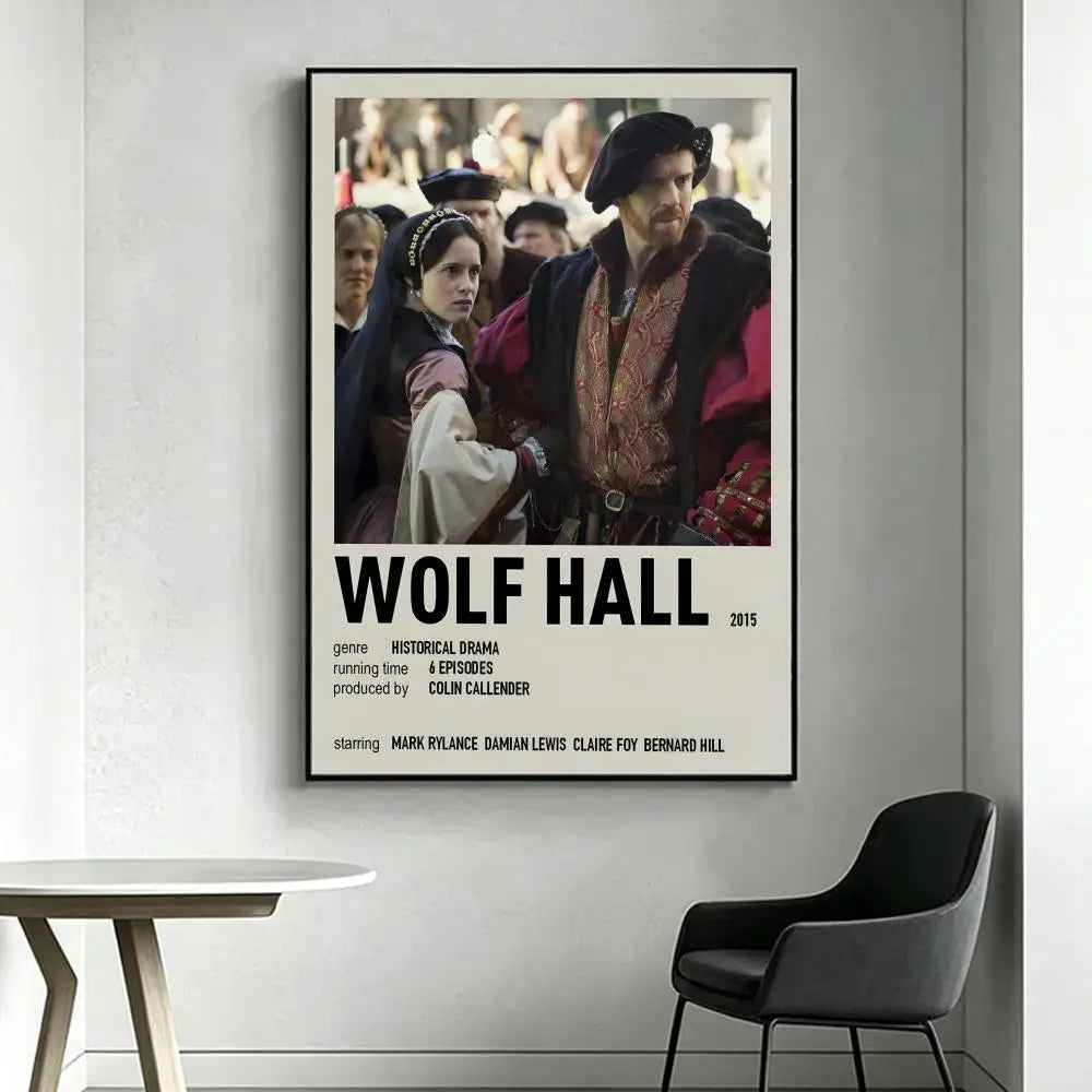 Wolf Hall TV Series HD Art Poster – Waterproof Wall Decor Wall Art Poster Axl White12 15X20cmNoframe
