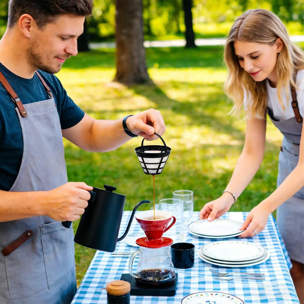 Reusable Cone Mesh Coffee Filter Basket – Espresso Strainer Coffee Filter Basket Axl