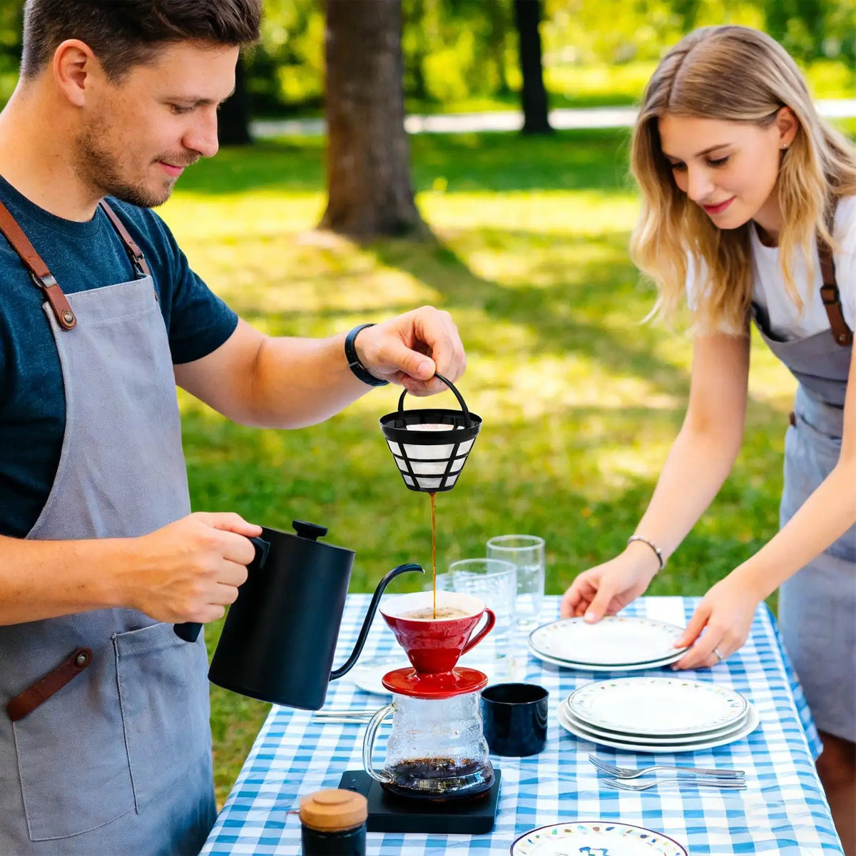 Reusable Cone Mesh Coffee Filter Basket – Espresso Strainer Coffee Filter Basket Axl