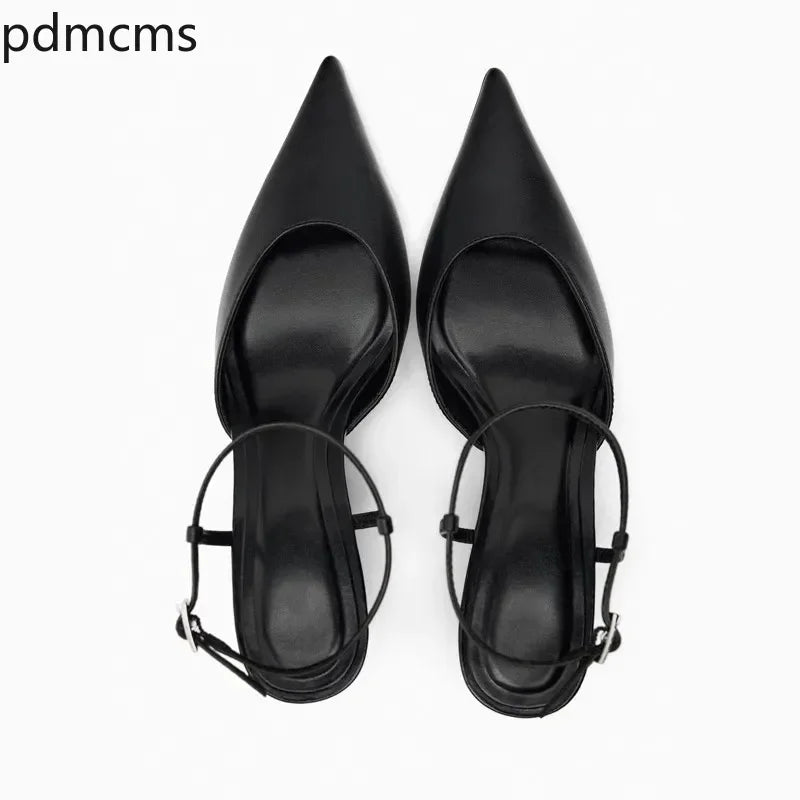 Women's Pointed Toe Wedge Sandals – Buckle Ankle Strap Wedge Sandals Axl