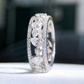 Huitan CZ Eternity Ring – Silver Women's Wedding Band Wedding Band Ring Axl F1439 7