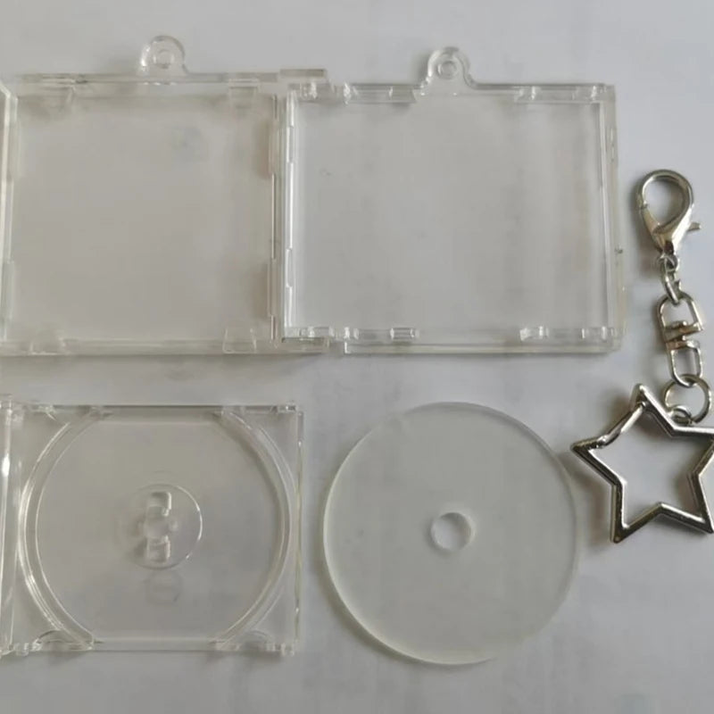 Mini NFC CD Disc Keychain – DIY Album Commemorative Pendant CD Disc Keychain Axl A1