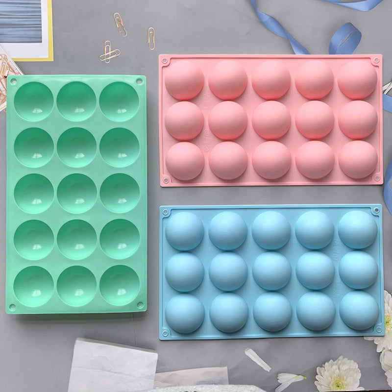 3D Half Sphere Silicone Mold for Mousse, Cake & Chocolate Silicone Baking Mold Axl