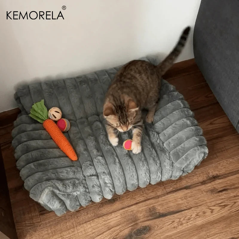 KEMORELA Striped Cat Sofa Bed – Breathable All-Season Pet Bed Cat Sofa Bed Axl