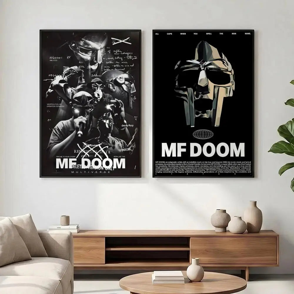 MF DOOM Hip-Hop Poster – HD Art Print Wall Decor Wall Art Poster Axl