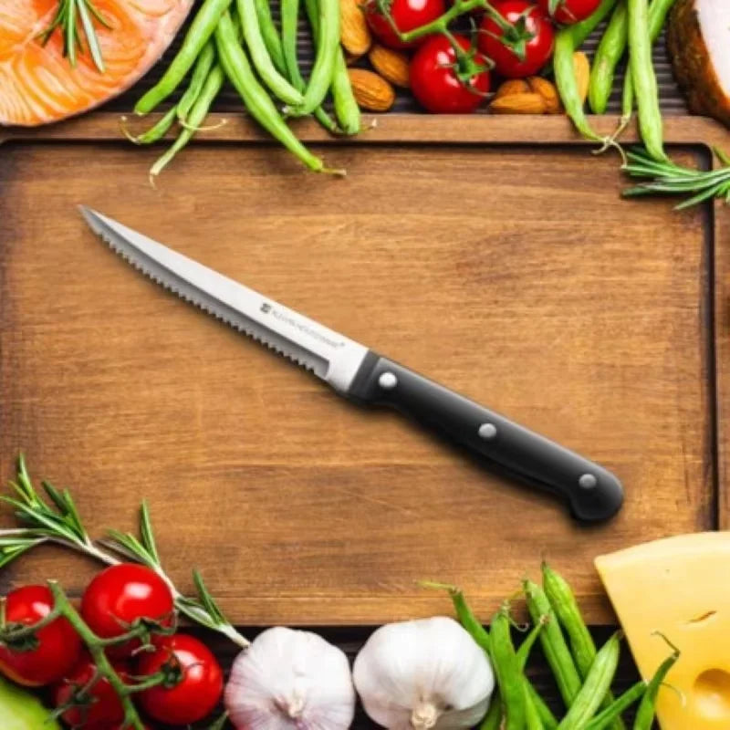 Steak Knives Set 4/6/8/12 Pcs – Serrated Stainless Steel Blade Steak Knife Set Axl