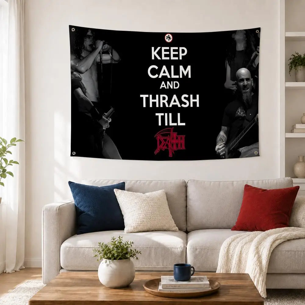 Overkill Band Flag – Wall Art & Outdoor Concert Banner Band Wall Flag Axl