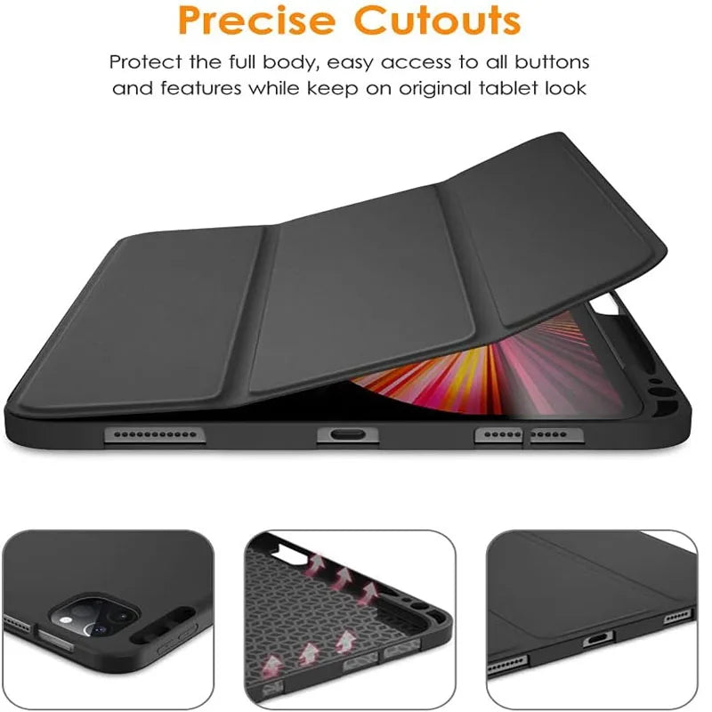 Silicone Trifold Case for Xiaomi Redmi Pad SE 11" & Pad 2 Tablet Case Axl