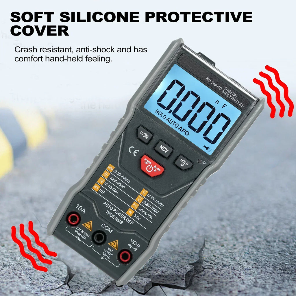 KM-DM01D Auto-Scan Digital Multimeter | 6000 Count RMS Digital Multimeter Axl