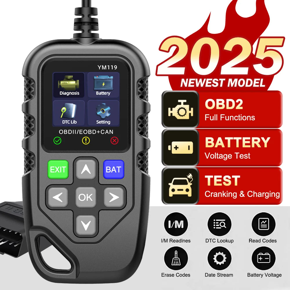 OBD2 Code Reader & Scanner – Multi-Language Car Diagnostic Tool OBD2 Diagnostic Scanner Axl