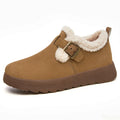 Women's Winter Plush Cotton Ankle Boots | Cozy Slip-On Winter Ankle Boots Axl Camel 38
