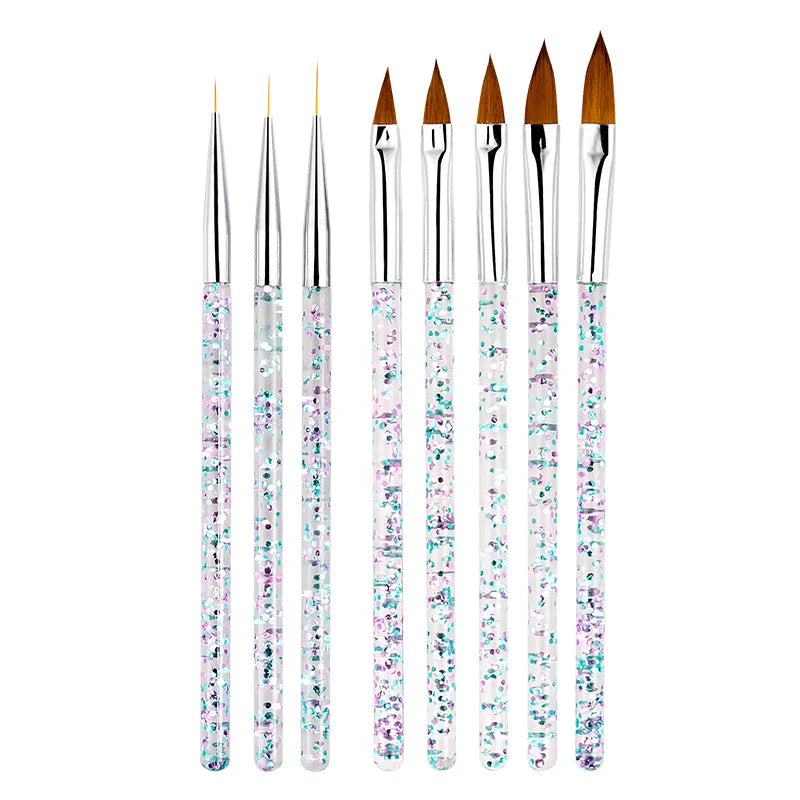 Nail Art Brush Set – Dotting Tools, Striping & Drawing Pens Nail Art Tool Set Axl Set G