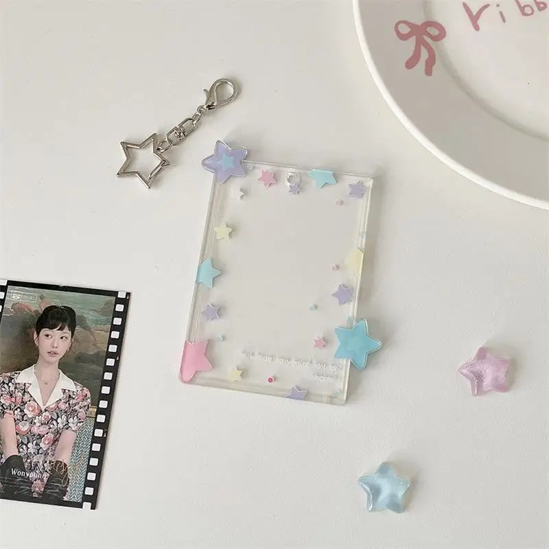 Star Photocard Holder 3 Inch – Acrylic Card Display Pendant Photocard Holder Axl A6