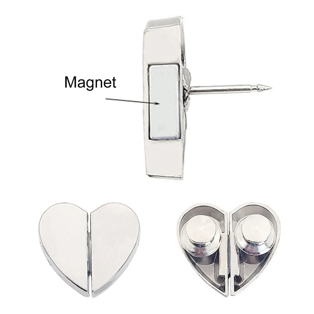 Heart Shaped Magnetic Curtain Clips – No-Drill Drapery Tie Back Curtain Tie Backs Axl