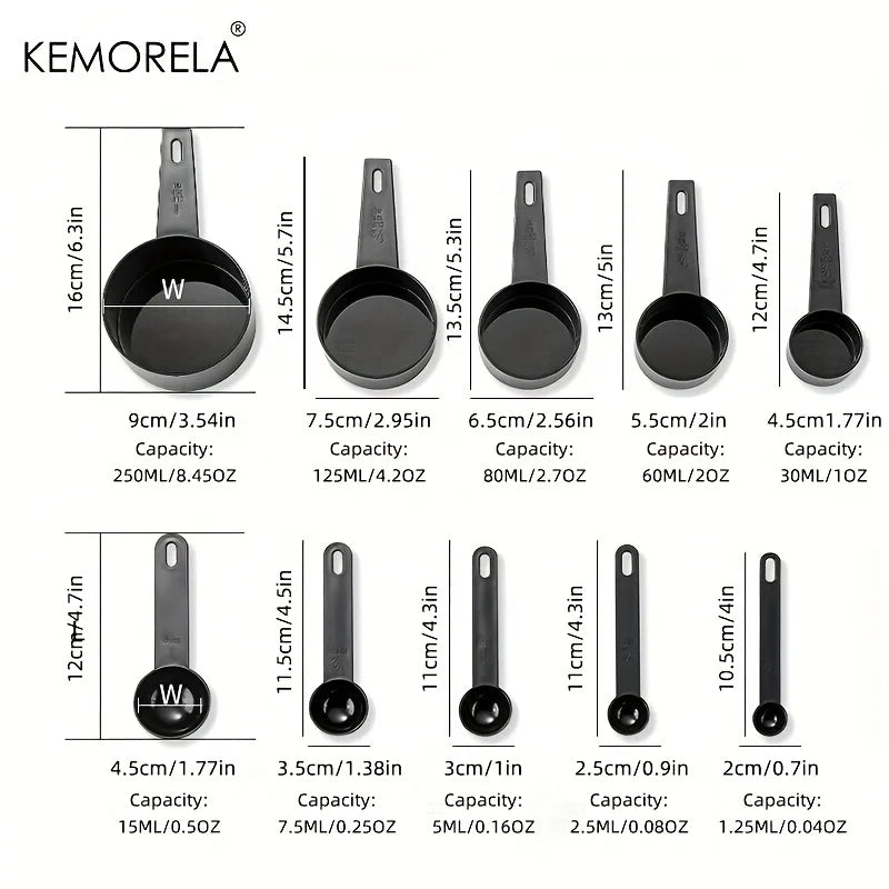 10-Piece Measuring Spoons & Cups Set | Kitchen Baking Tools Measuring Spoons Set Axl