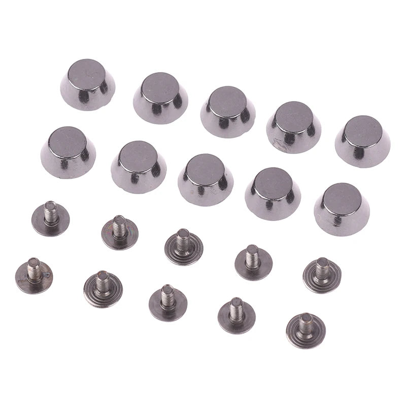 10-Set Metal Bag Bottom Rivets – DIY Leather Stud Feet Leather Craft Rivets Axl A3