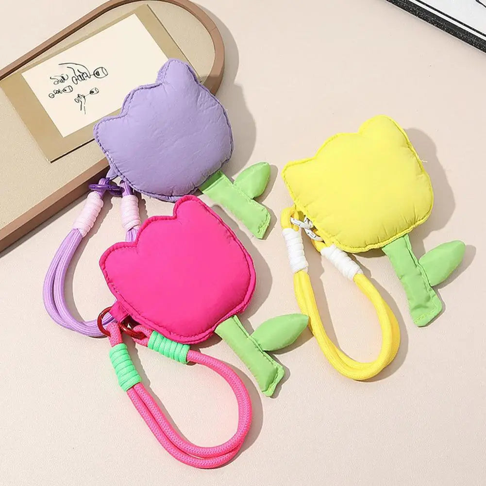 Tulip Shape Coin Purse – Cute Floral Mini Pouch Bag Coin Purse Axl