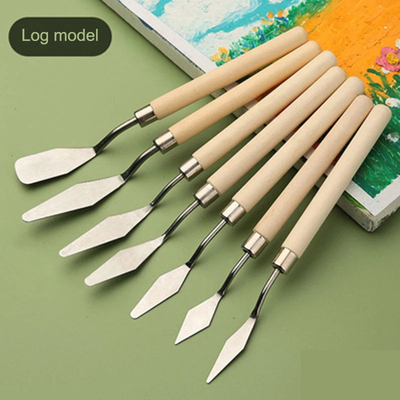 Stainless Steel Palette Knife Set – Oil Painting Spatula Tools Palette Knife Set Axl One size A2