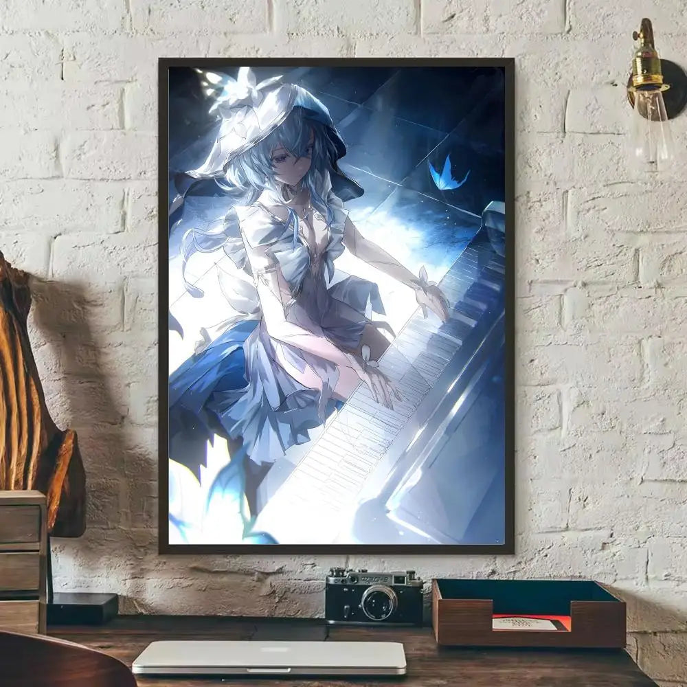 Wuthering Waves Shorekeeper HD Wall Poster Sticker | Game Art Decal Wall Poster Decal Axl Black12 15X20cmNoframe