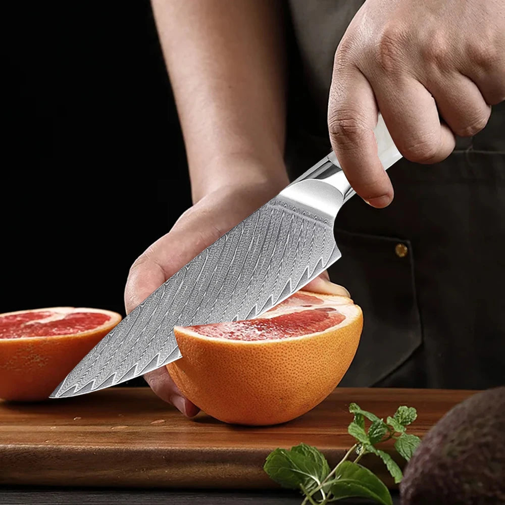 Steel Utility Kitchen Knife – Non-Slip Handle Slicing Knife Kitchen Slicing Knife Axl