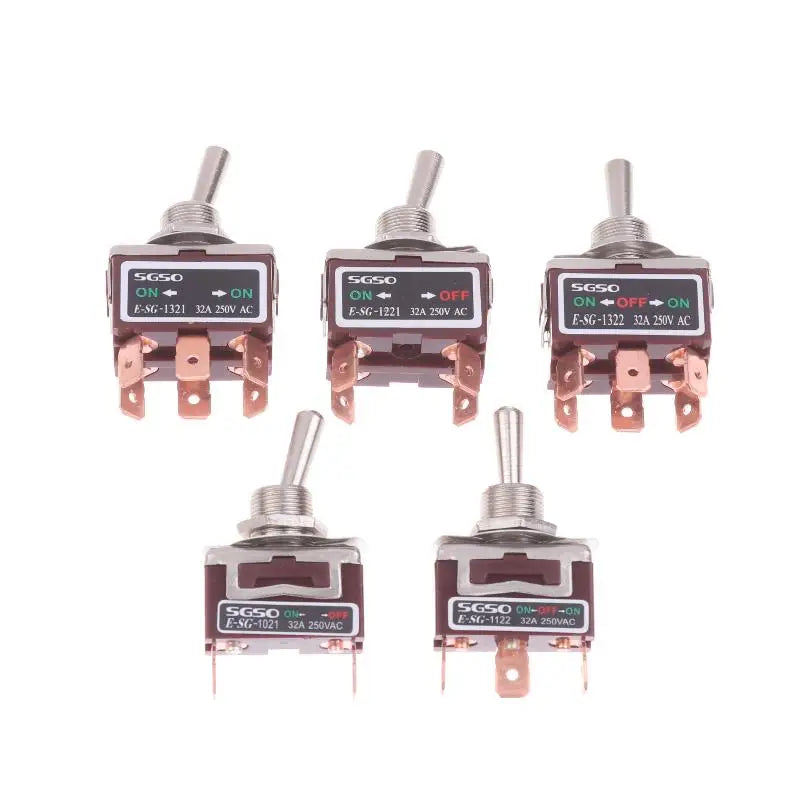 E-SG Self-Locking Rocker Toggle Switch 32A 250VAC 2/3/4/6 Pin Rocker Toggle Switch Axl