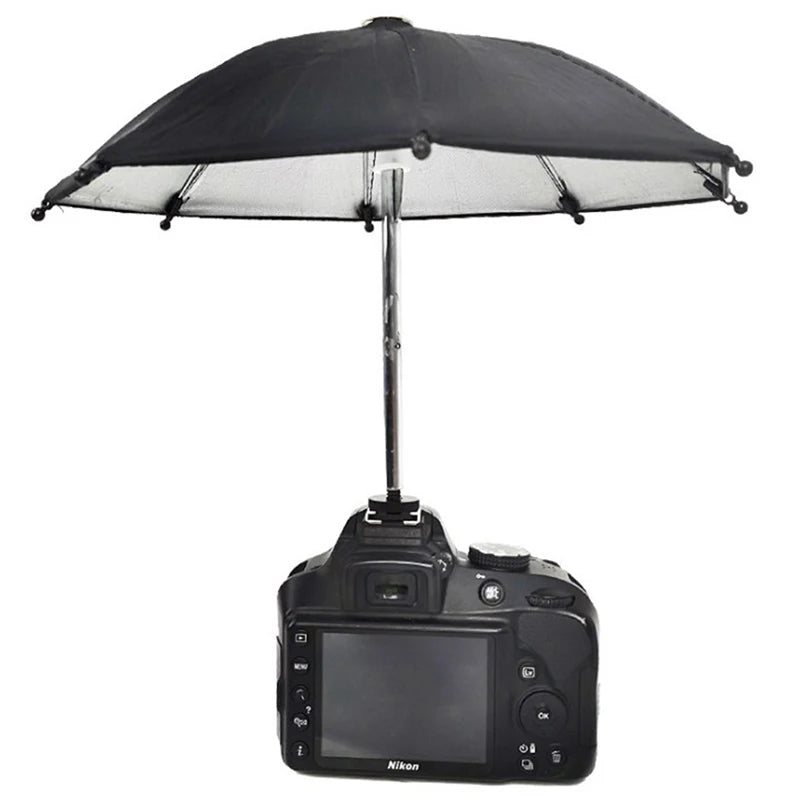 Black Camera Umbrella Sunshade & Rain Holder for DSLR Camera Umbrella Holder Axl