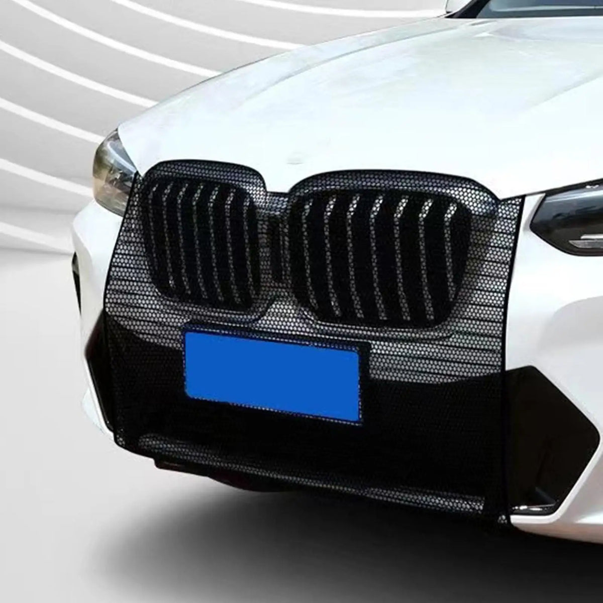 Car Front Bumper Mesh Grille Cover – Dustproof Radiator Guard Car Grille Cover Axl Black