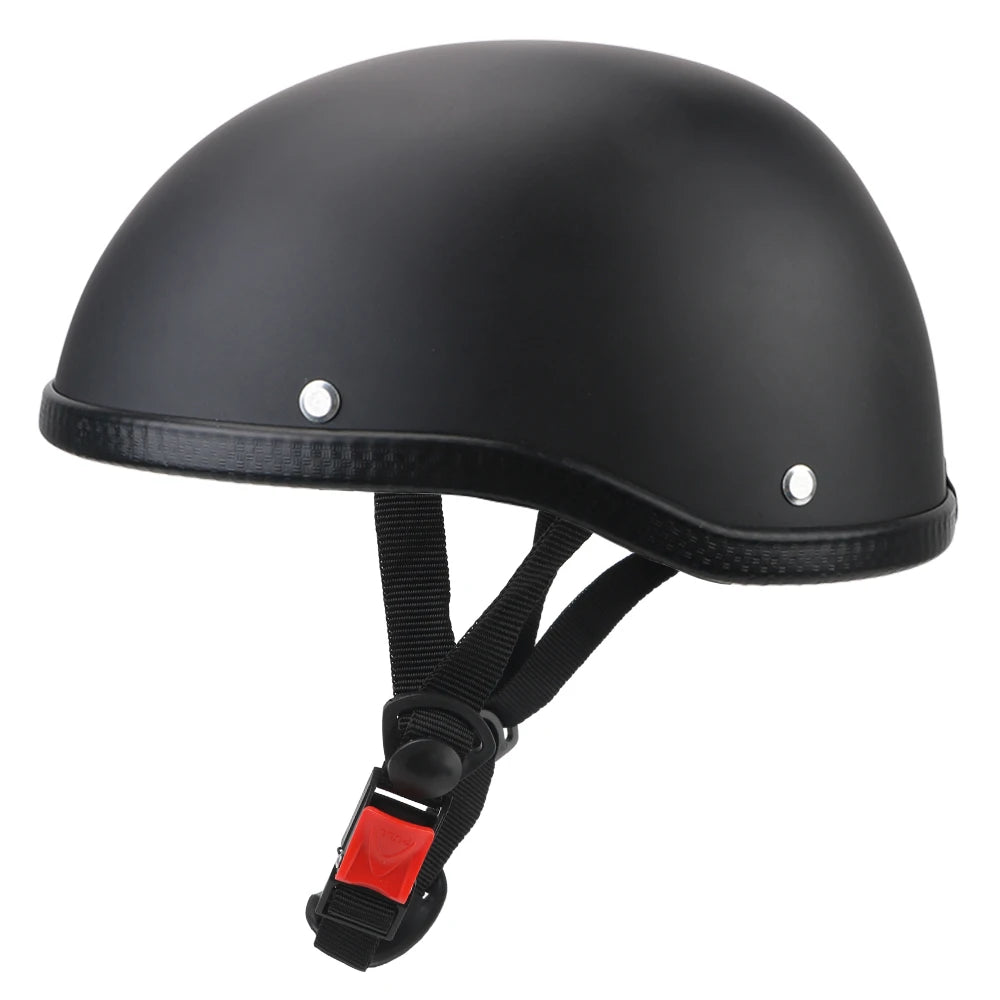 Ultralight Retro Half Face Helmet – Unisex MTB & Motorcycle Half Face Helmet Axl Matte Black