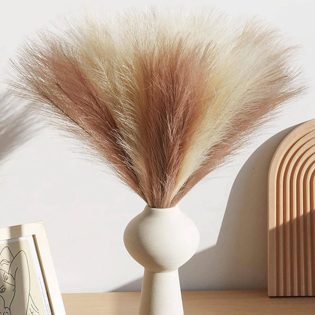 Artificial Pampas Grass Stems 10/20Pc – Silk Boho Decor Artificial Grass Stems Axl
