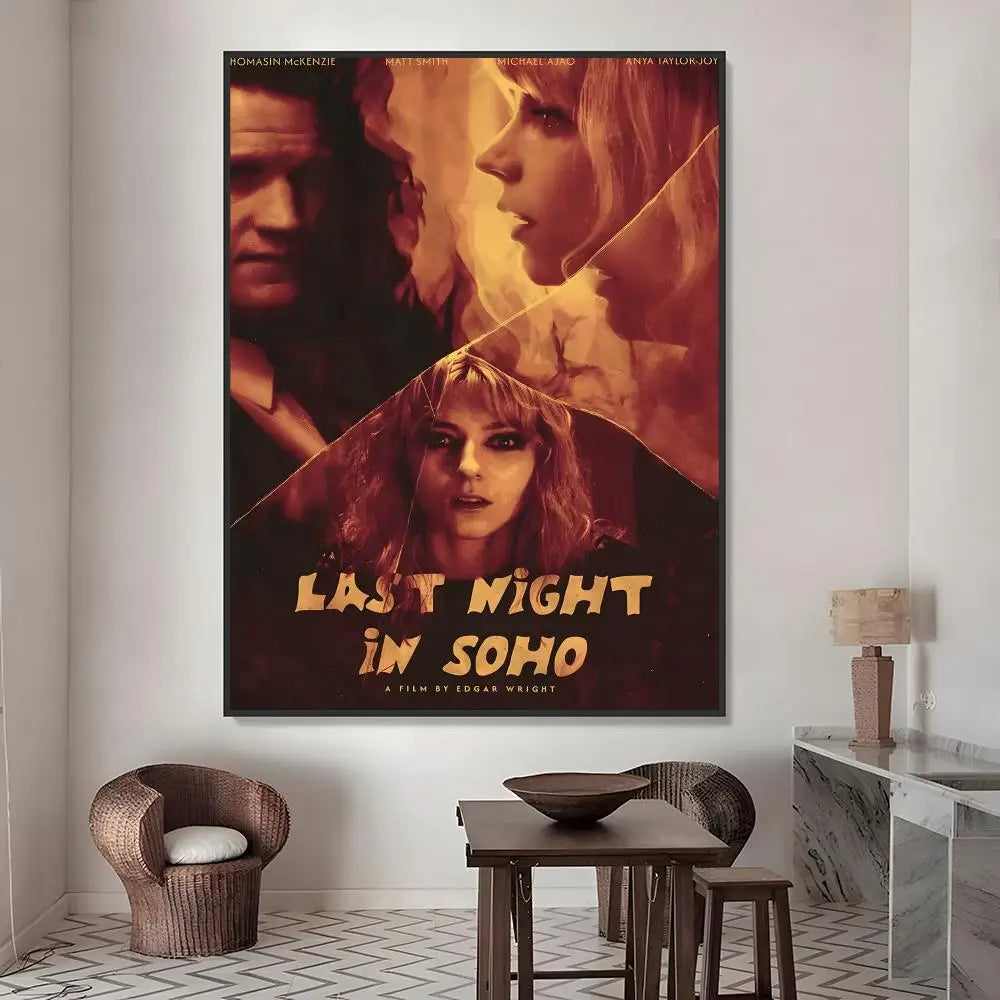 Last Night in Soho Movie Poster Waterproof PVC Stickers Movie Poster Sticker Axl