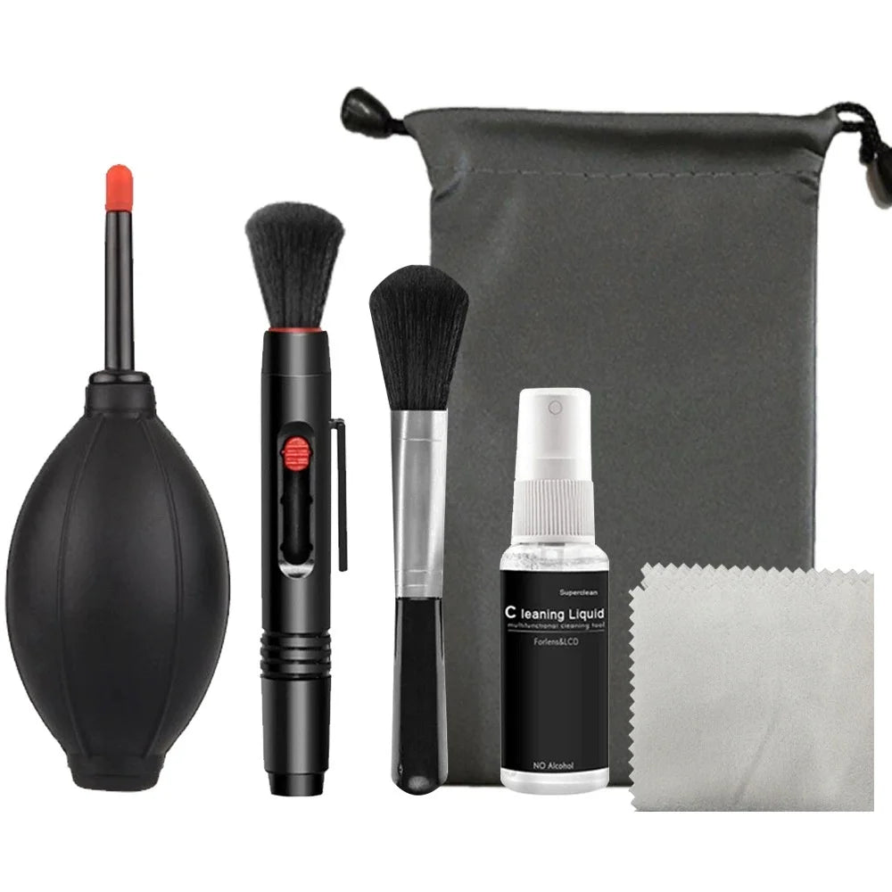 6-in-1 Camera Cleaning Kit – Lens, Screen & Keyboard Set Camera Cleaning Kit Axl 1set
