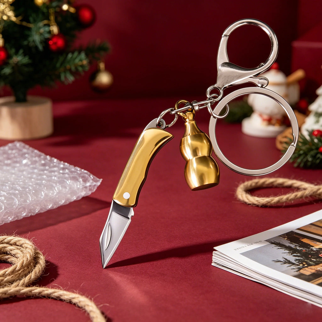 Keychain Mini Folding Knife – EDC Pocket Utility Tool Folding Pocket Knife Axl