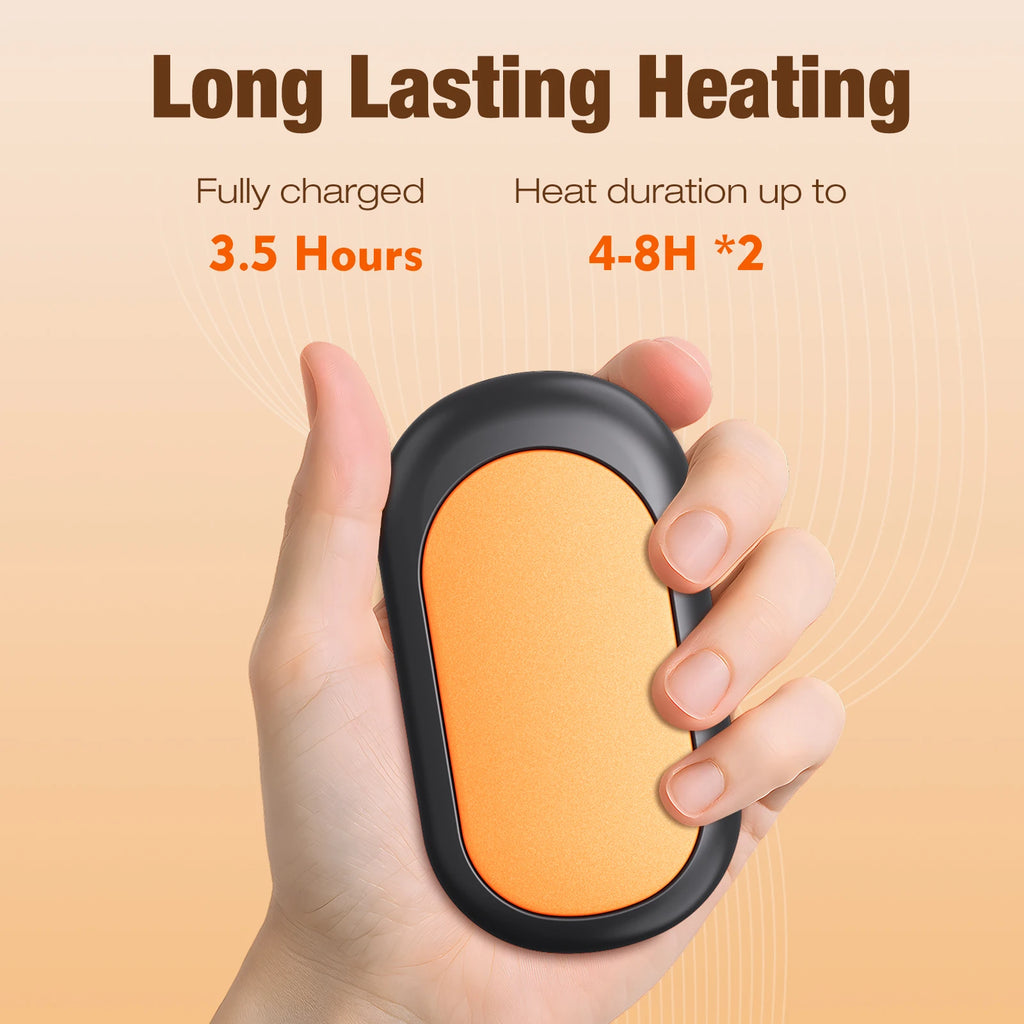 2-in-1 Magnetic Mini Hand Warmer – 3 Heat Levels, Portable Electric Hand Warmer Axl