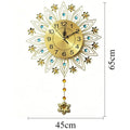 Modern Luxury Sunburst Wall Clock – Silent Gold Minimalist Decorative Wall Clock Axl 45X65CM