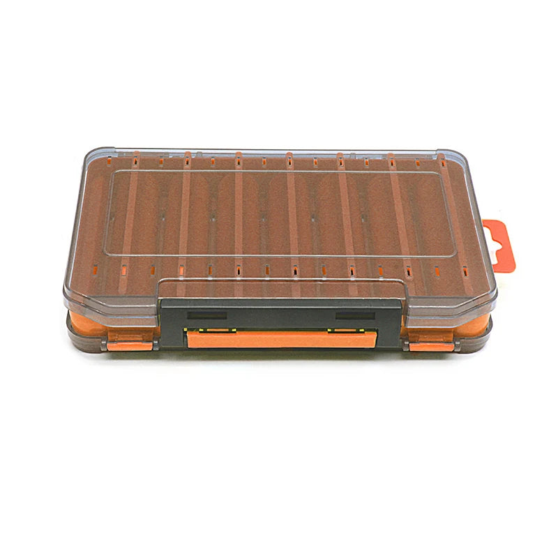 Double-Sided Waterproof Fishing Tackle Box – Lure Storage Case Fishing Tackle Box Axl red