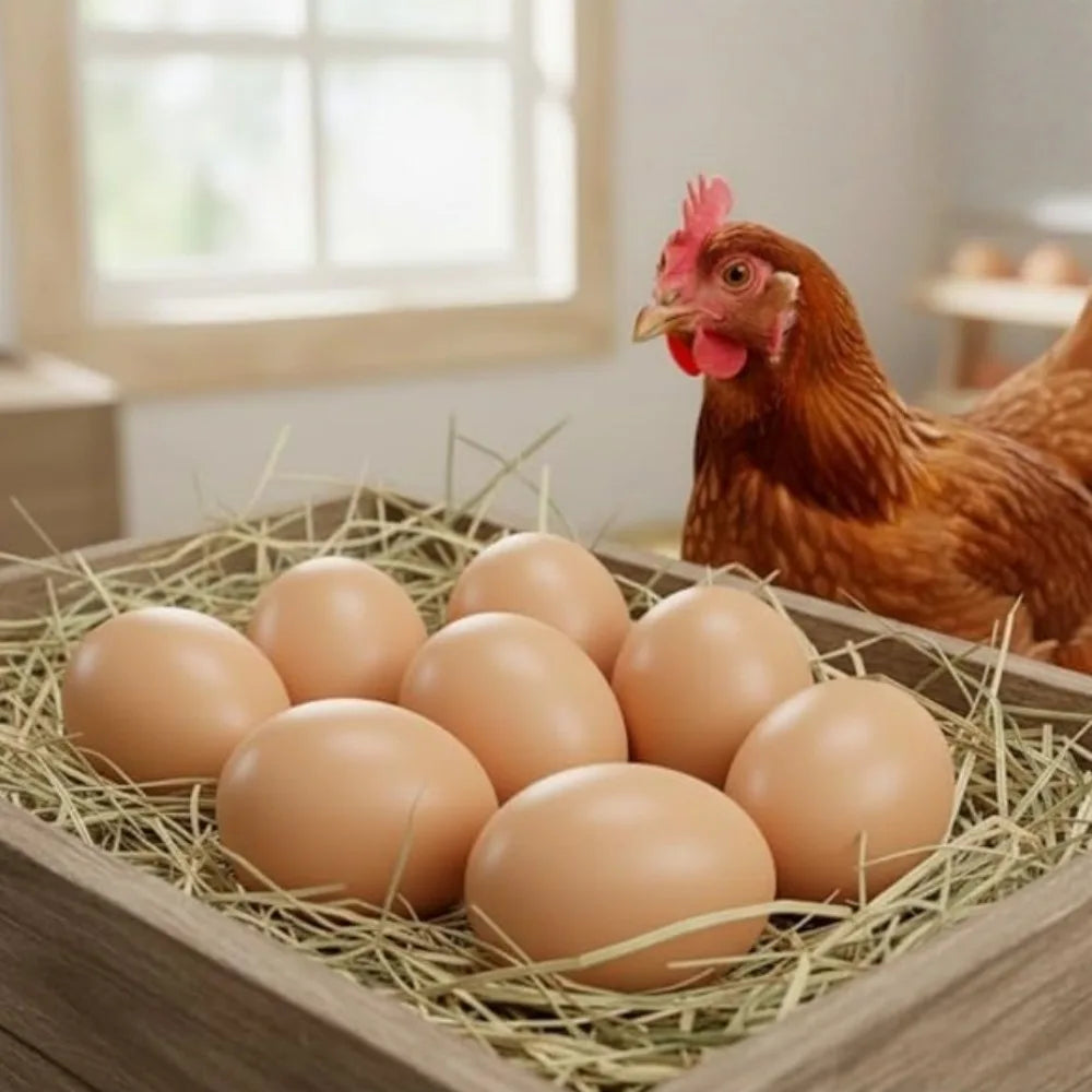 5-Pack Plastic Fake Nest Eggs – Encourage Hens to Lay Poultry Nest Eggs Axl