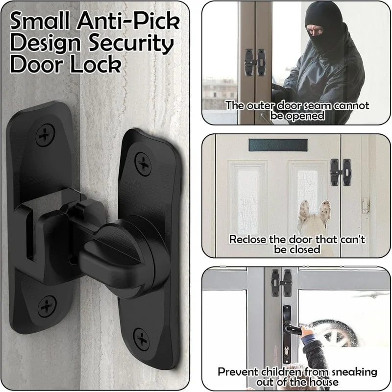 90° Hook Latch Bolt – Barn Door, Cabinet & Sliding Gate Lock Door Hook Latch Axl