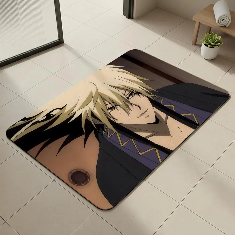 Nurarihyon no Mago Anime Diatomite Bath Mat – Quick Dry Anime Bath Mat Axl White5 50x80cm