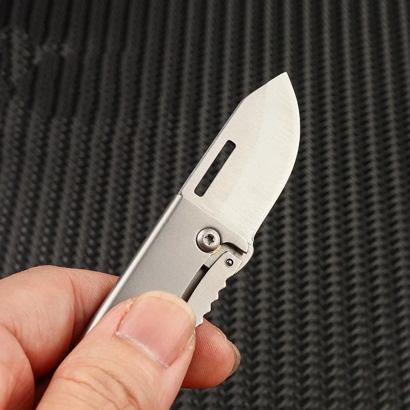 Mini Folding Pocket Knife – EDC Keychain Box Cutter Folding Pocket Knife Axl