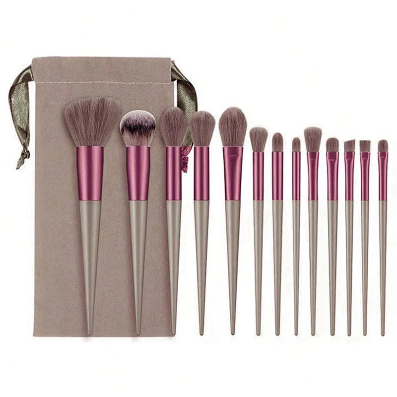 13-Piece Makeup Brush Set – Eyeshadow, Foundation & Blush Kit Makeup Brush Set Axl