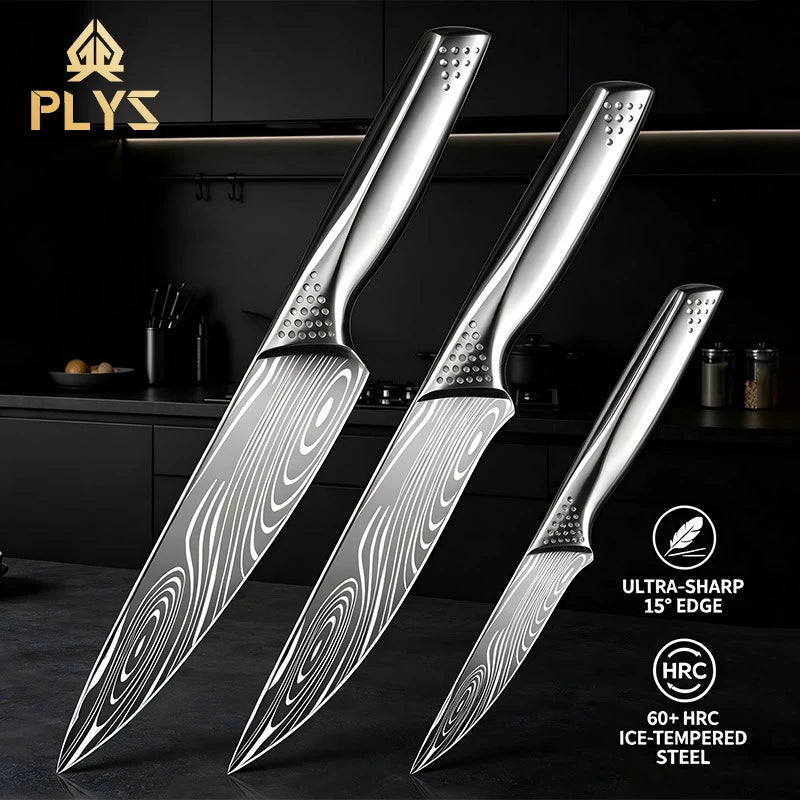 PLYS Japanese Chef Knife – Sharp Stainless Steel Kitchen Knife Chef Knife Axl