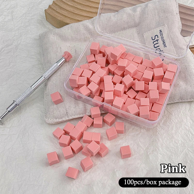 Nail Art Sponge Set 50/100 Pcs – Ombre Gradient Manicure Kit Nail Art Sponge Set Axl A8