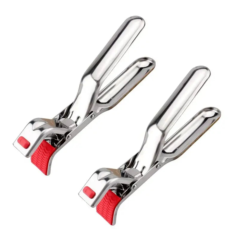 Stainless Steel Hot Bowl Holder & Dish Clamp | Pot Pan Gripper Kitchen Bowl Gripper Axl 2pcs Bowl Gripper