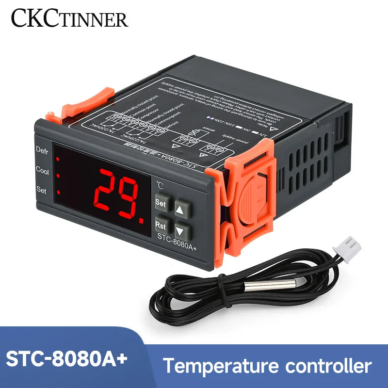 STC-8080A+ Digital Temperature Controller Thermostat 110-220V NTC Temperature Controller Axl AC100-220V