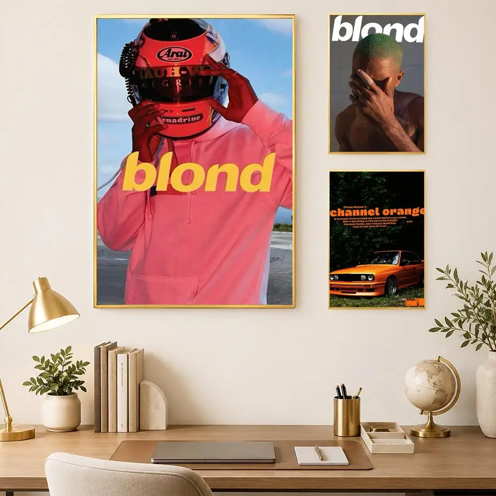 Frank Ocean Wall Poster – Self-Stick Waterproof HD Art Decor Wall Art Poster Axl