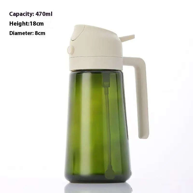 2-in-1 Glass Olive Oil Spray & Pour Bottle | Dark Mist Sprayer Oil Spray Bottle Axl