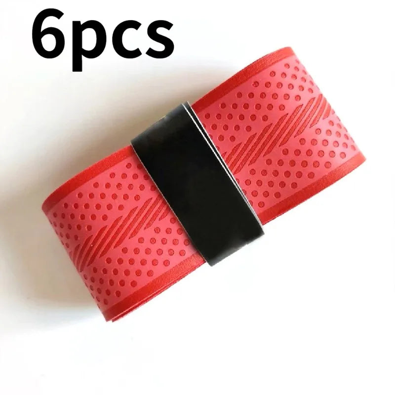 6-Pack PU Golf Club Overgrip Tape – Anti-Slip Wrapping Grips Golf Club Overgrip Axl Red-6pcs