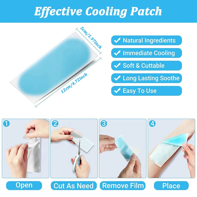 10H Cooling Gel Patch 10-Pack – Outdoor Camping & Summer Use Cooling Gel Patch Axl